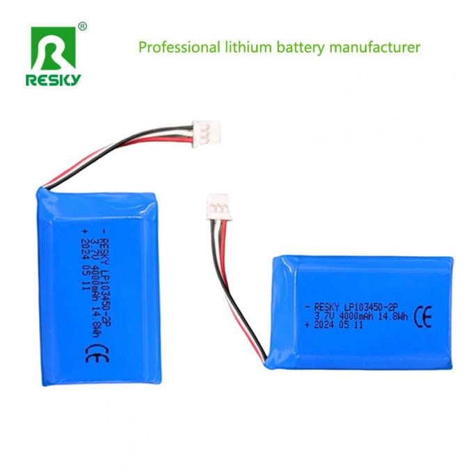 2 Batteries Li-ion 7,4 V – 2000 MAh Avec Chargeur USB SM-3P – Pour Voitures RC, Chars, Cascadeurs – Recharge 300 Cycles
