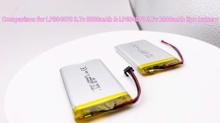 604070 3.7v 2000mAh VS 804070 3.7v 3000mAh lipo battery cells