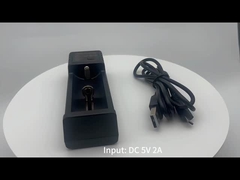 Rechargeable 18650 li-ion battery cell 1 slot charger