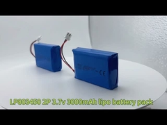 Solar Lithium Polymer Battery Cell 803450-2P 3.7v 3000mAh 11.1wh