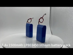 Li polymer battery 803450-2s 7.4v 1500mAh battery pack