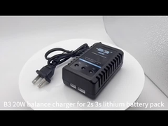 20W 7.4v 11.1v lithium ion battery pack balance charger