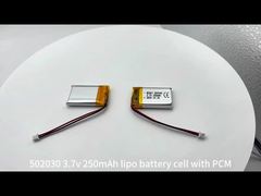 Power li polymer battery cell RESKY LP502030 3.7v 250mAh lithium cell