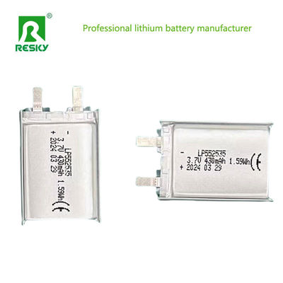 Buy Customized Lipo Battery Cells 552535 3.7V 430mAh 400mAh Power online manufacture