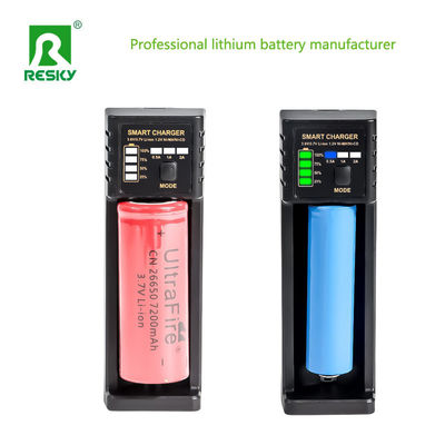 Buy Li-ion Rechargeable Battery Charger 1 Slot 5V 2A For 18650 26650 18500 Battery online manufacture