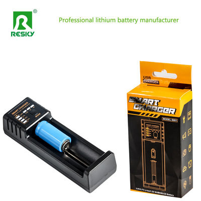 Buy Intelligent Rechargeable Cell Charger For Li-ion 14500 18500 18650 26650 Battery online manufacture