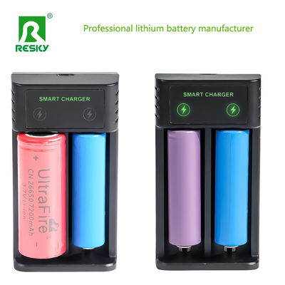 Buy Smart USB Rechargeable Battery Charger 2 Slots For Flashlight Batteries online manufacture