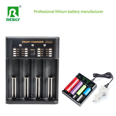 Buy 4.2V Rechargeable Battery Charger 4 Slots 500mA 1A 2A for Li-ion Cylindrical Battery online manufacture