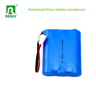 Buy Rechargeable Lithium Ion Battery Pack 18650 11.1V 2200mAh online manufacture