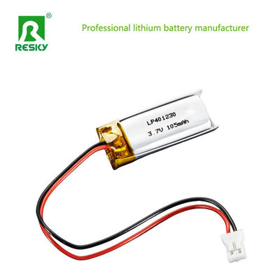 Buy Power Lipo Battery 401230 3.7v 105mAh Rechargeable Lithium Ion Polymer Battery For Smart Watch online manufacture