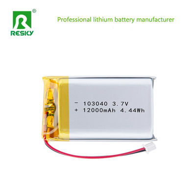 Buy Lipo Battery Cell 103040 3.7v 1200mAh 4.44wh Rechargeable Power Battery For Beauty Instrument online manufacture