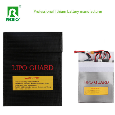 Buy Red Black Silver Fireproof Waterproof RC Lithium Battery Pack Safe Charging Storage Bag online manufacture