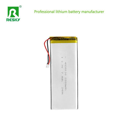 Buy Rechargeable Lithium Polymer Battery Cell 4030130 3.7V 2000mAh 7.4wh Lipo Battery Cell online manufacture
