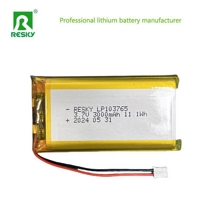 Lithium Polymer Battery Cell 103765 3.7V 3000mAh 11.1wh  Small Digital Product