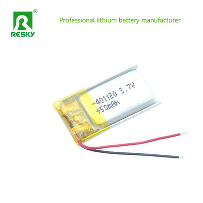 Pouch Lithium Polymer Battery Cell 401120 3.7V 50mAh For Smart Devices