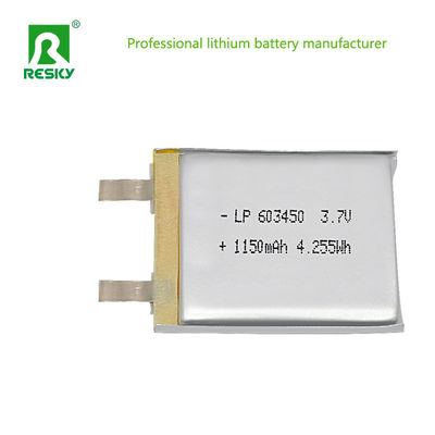 Solar Lithium Polymer Battery Cell 3.7V 603450 1200mAh Batteries For Elevator Alarm
