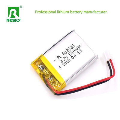 Square Lithium Polymer Battery Cell 602535 3.7V 4.2V 400mAh For Smart Watch