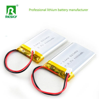 Rechargeable Lithium Polymer Battery Cell 523450 1000mAh For Communication Instrument