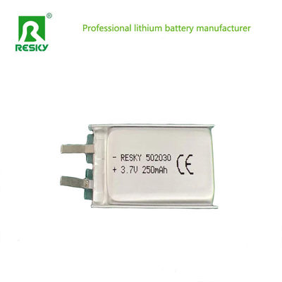 Lipo Lithium Polymer Battery Cell 502030 3.7V 250mAh For Bluetooth Earphone