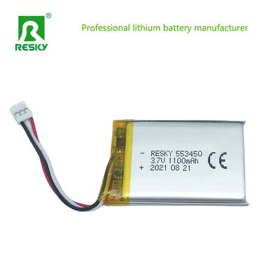 Flat Lithium Polymer Battery Cell 553450 603450 3.7V 1100mAh 4.07wh