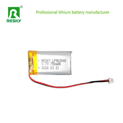 Pouch Lithium Polymer Battery Cell 902040 3.7V 700mAh 750mAh For LED Flashlight