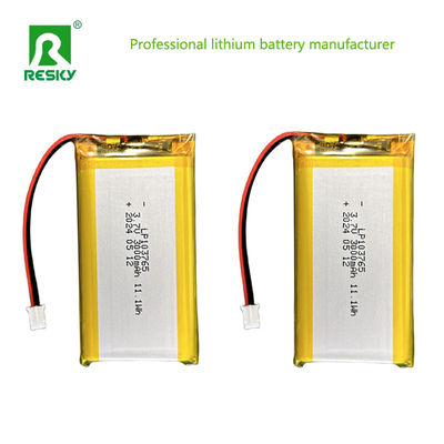 Rechargeable Li Polymer Cell 103765 3.7V 3000mAh 11.1wh For Digital Camera