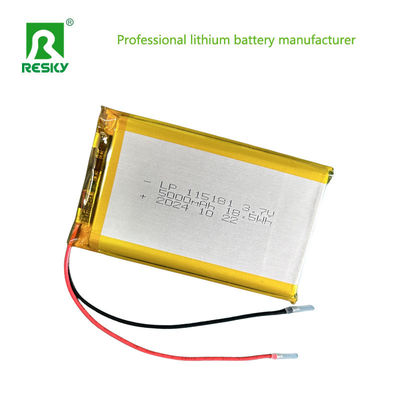 Rechargeable Lithium Polymer Battery Pack 115181 105080 3.7V 5000mAh For Solar Light