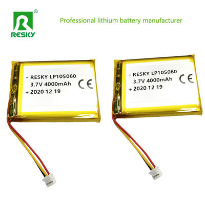 105060 Lithium Polymer Lipo Batteries 3.7V 4000mAh For Bluetooth Speaker
