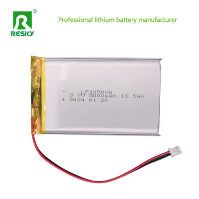 Lipo Lithium Polymer Battery Cell 105080 3.7V 5000mAh For Ordering Machine