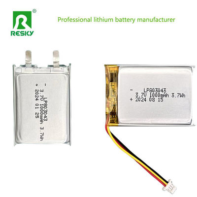 Rechargeable Lithium Polymer Batteries Lipo Battery Cell 803040 3.7V 1000mAh