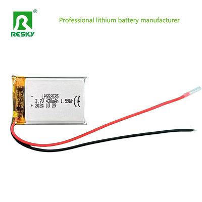 Rechargeable Lithium Polymer Battery Cell 552535 3.7V 430mAh Lipo Batteries
