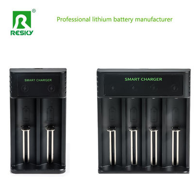 Rechargeable USB Battery Charger 5V 2A 4 Slots For 3.7V 1.2V Battery