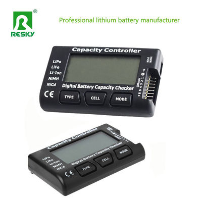 RC Accessories LCD Display 2-6s Lithium Battery Voltage Meter Tester Balancer