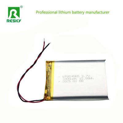 854565 Lithium Polymer Battery Cell 3400mAh 3.7V Pouch Lipo Li-Polymer Batteries