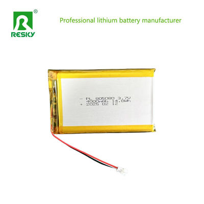 Power Battery 805080 3.7V 4000mAh 14.8wh Rechargeable Lithium Ion Battery Pack