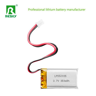 Lithium Ion Battery Cell 502035 3.7v 350mAh Solar Rechargeable Lipo Battery Pack