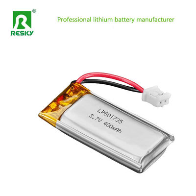 Solar Lithium Cell 801735 3.7v 400mAh Rechargeable Lithium Ion Polymer Battery