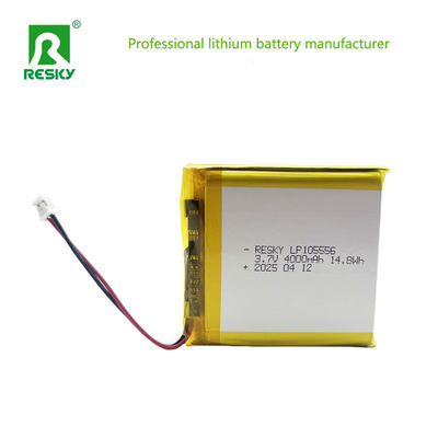 Lithium Ion Cell 105556 3.7v 4000mAh 14.8wh Rechargeable Lithium Ion Polymer Battery