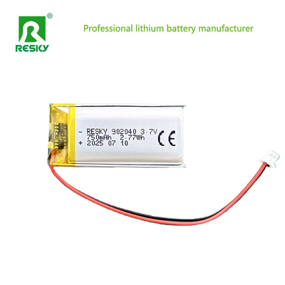 Rechargeable Li-Polymer Battery 102040 902040 3.7V 800mAh 850mAh Lithium Battery Cell