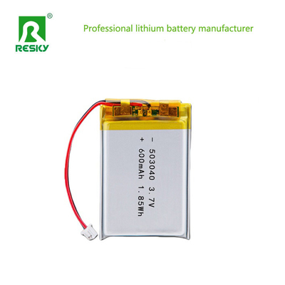 Lithium Polymer Battery Cell 503040 600mAh 3.7V 7.4V 2.22wh For Portable Beauty Device