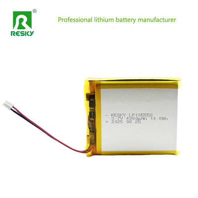 Lithium Ion Cell 105556 3.7v 4000mAh 14.8wh Rechargeable Lithium Ion Polymer Battery
