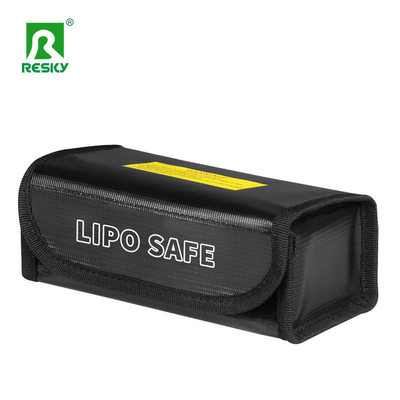 Glass Fiber Double Zipper RC Lipo Battery Safe Bag Fireproof Waterproof 60 X 75 X 185mm
