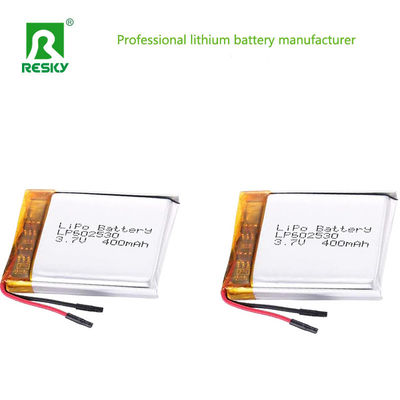 Li-ion Battery LP602530 3.7V 400mAh 1.48wh Solar Lithium Lipo Polymer Battery Cell For Pulse Oximeter