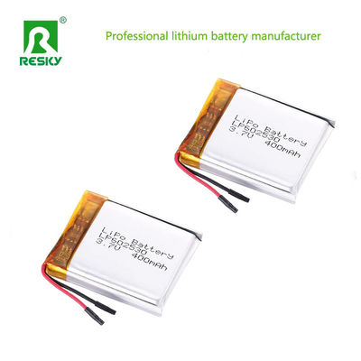 Lipo Battery LP602530 3.7V 400mAh 1.48wh Rechargeable Lithium Polymer Battery Cell For Smart Watch