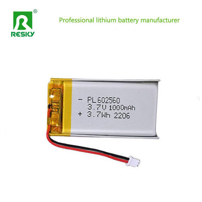 Power lipo batteries LP602560 3.7v 4.2v 1000mAh 3.7wh lithium polymer Battery For Smart Locks