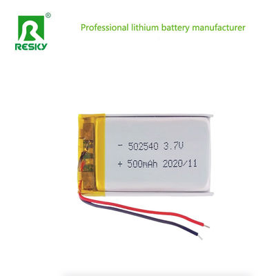 Lithium Battery Cell 502540 3.7v 500mAh Lipo Li-polymer Battery Cell For Smart Watch