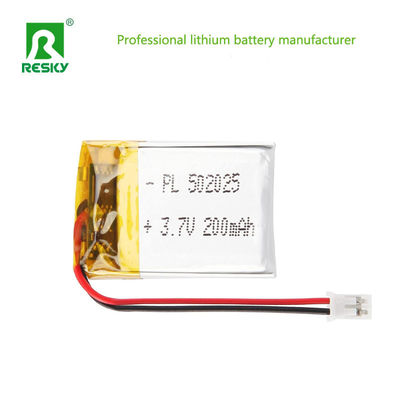 Rechargeable Lithium Ion Polymer Battery 502025 3.7V 200mAh Lipo Batteries For Earphone