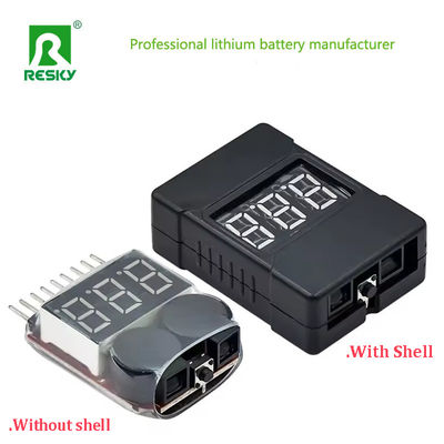 Low Voltage Alarm Buzzer Battery Indicator For 1-8S Lithium Rechargeable Battery Pack